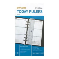 2-Pack Rulers for Debden Dayplanner 172mm x 96mm 6-Ring